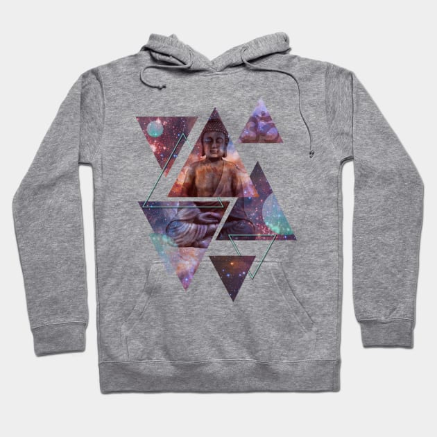 Galaxy Levitation - Buddha Hoodie by MellowGroove